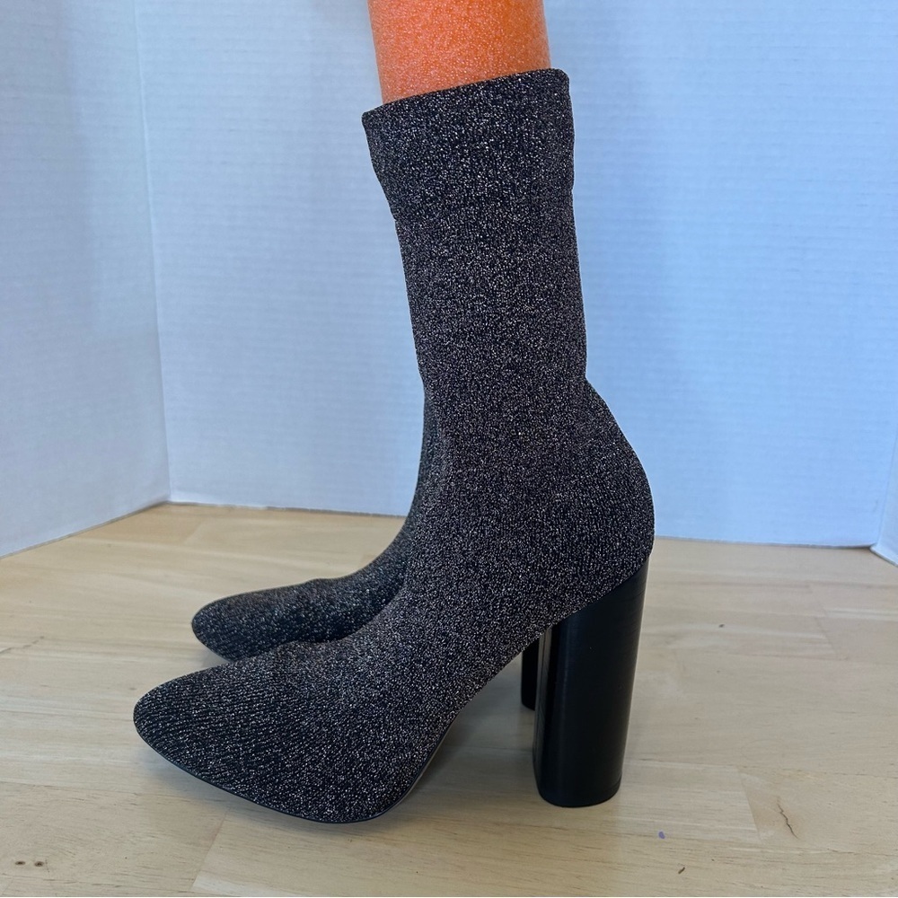 Aldo Pull On Glitter Boots-Size 6